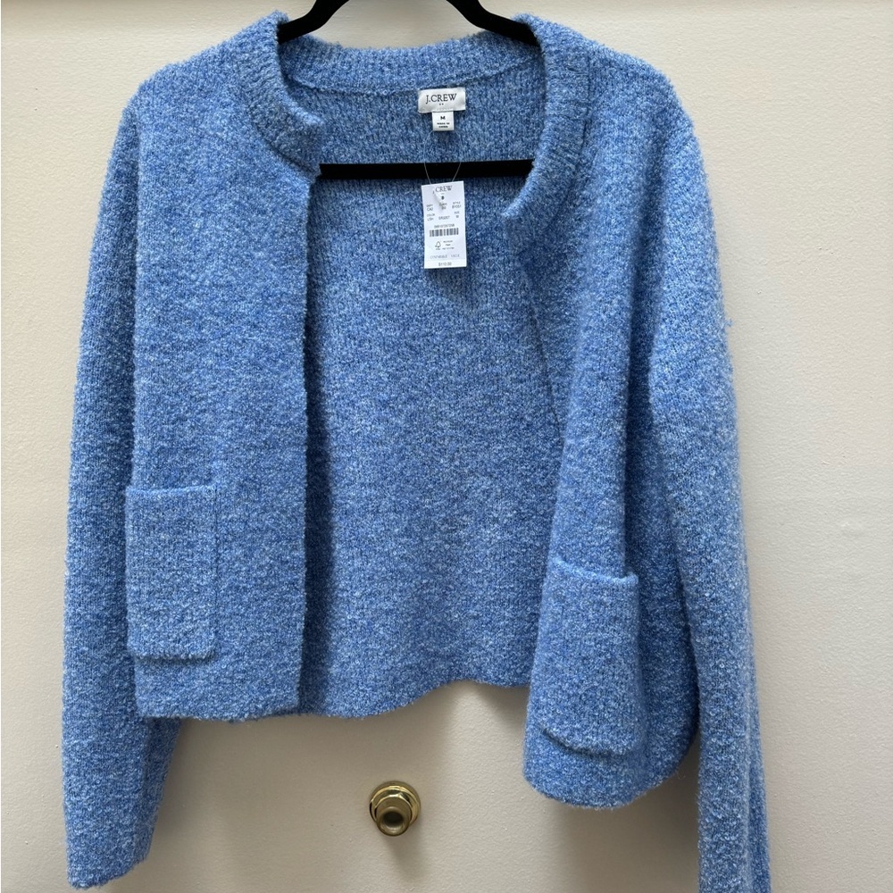 J crew blue cardigan sweater - Picture 3 of 4